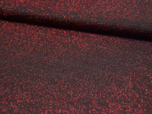 Slinky-Metallic-Druck schwarz/rot